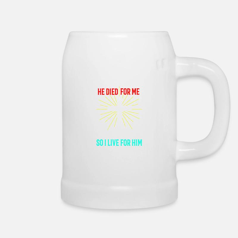 Jesus Christ Easter Good Friday - Beer Mug - white