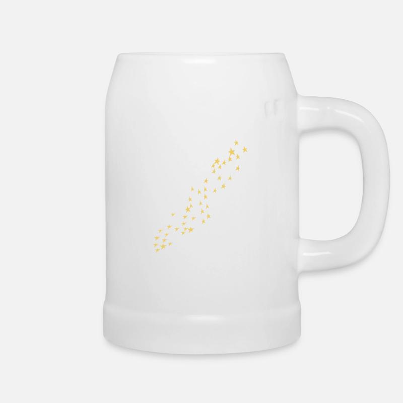 Sternschnuppe Stern Sterne - Bierkrug - Weiß