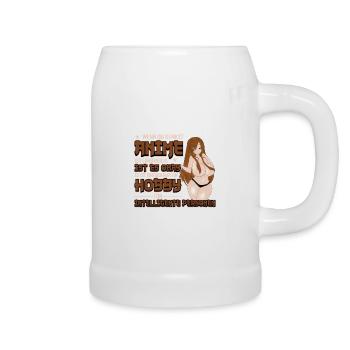 Anime Anime Girl Anime Girl Anime Clothing - Beer Mug - white - Right