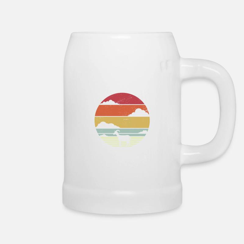 Ziege Retro - Bierkrug - Weiß