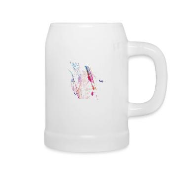 Eat Sleep Handstand Repeat Gymnastics Floor Gymnastics - Beer Mug - white - Right