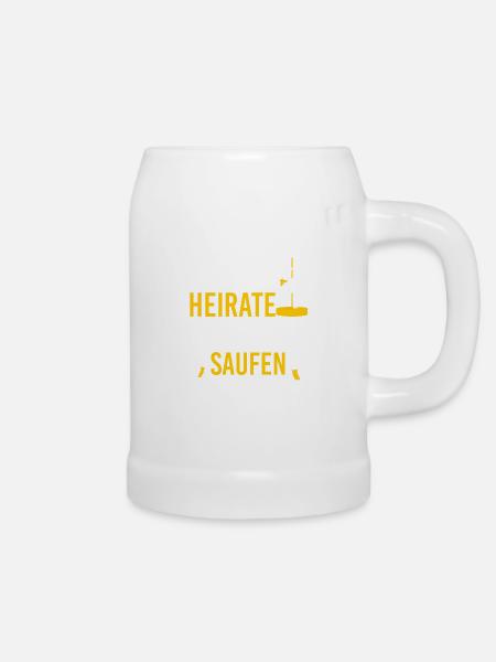 Junggesellenabschied - Bierkrug - Weiß