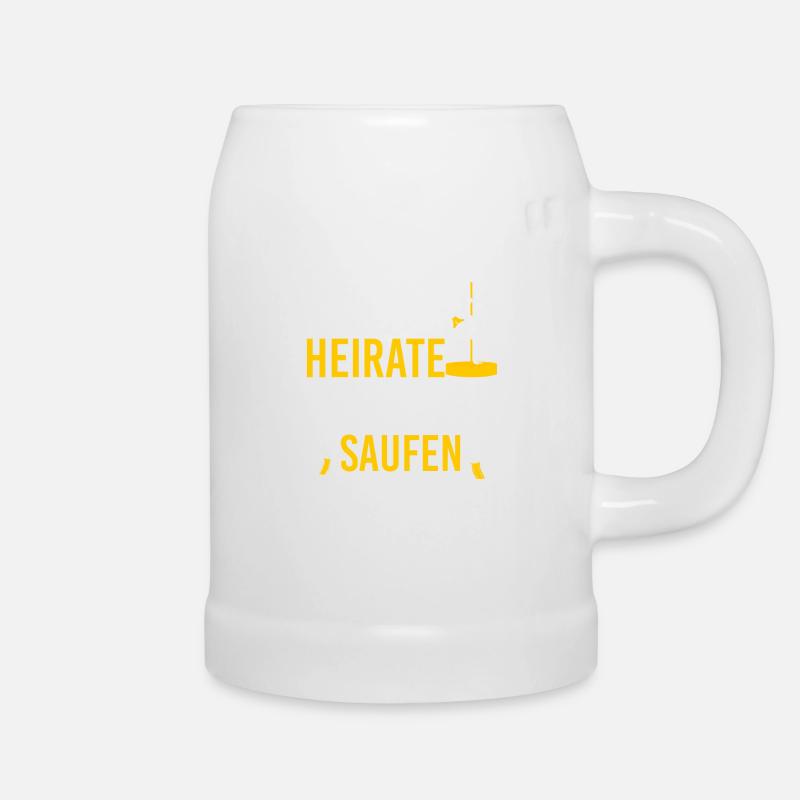 Junggesellenabschied - Bierkrug - Weiß
