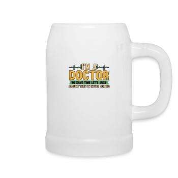 Krankenschwester Arzt Gesundheitswesen Beruf - Bierkrug - Weiß - Rechts