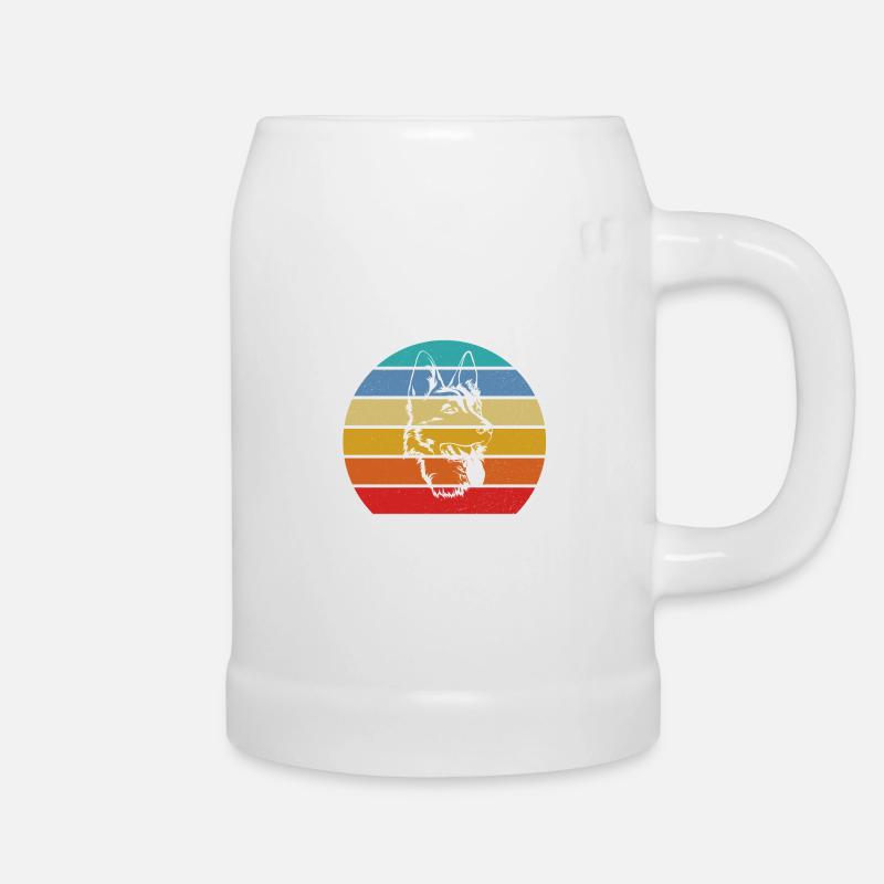 German Shepherd - Beer Mug - white