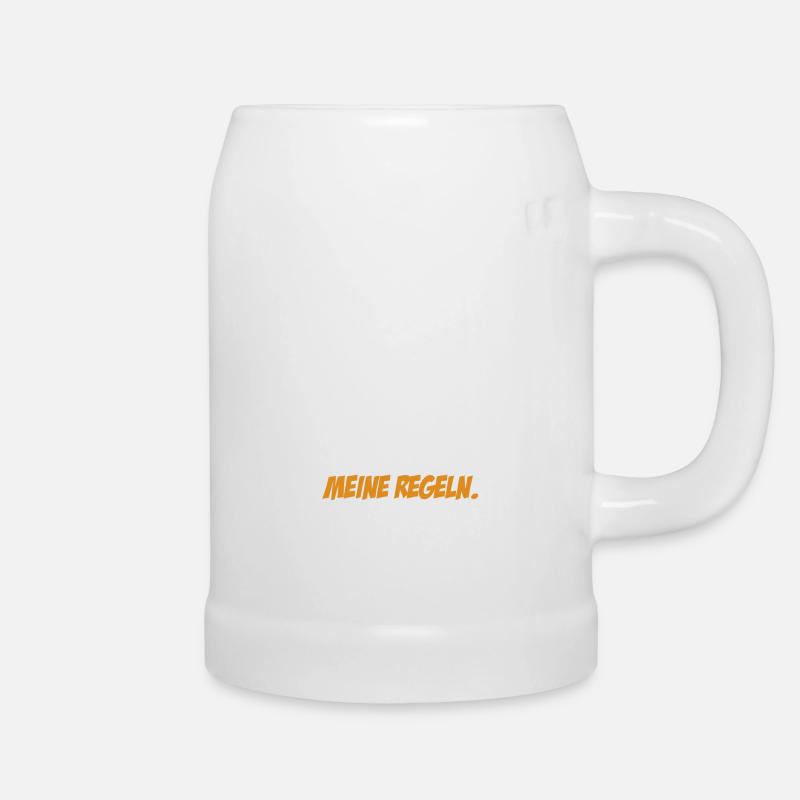 Mein Zug meine Regeln Eisenbahn Bahn Zug - Bierkrug - Weiß