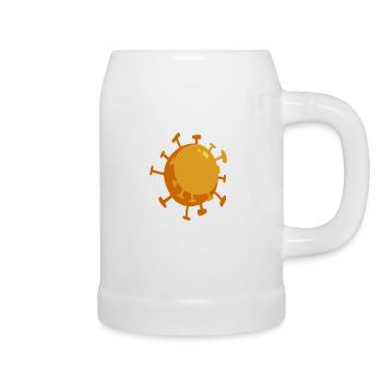 Pandémie de modèle de virus Corona - Chope en céramique - blanc - Droite
