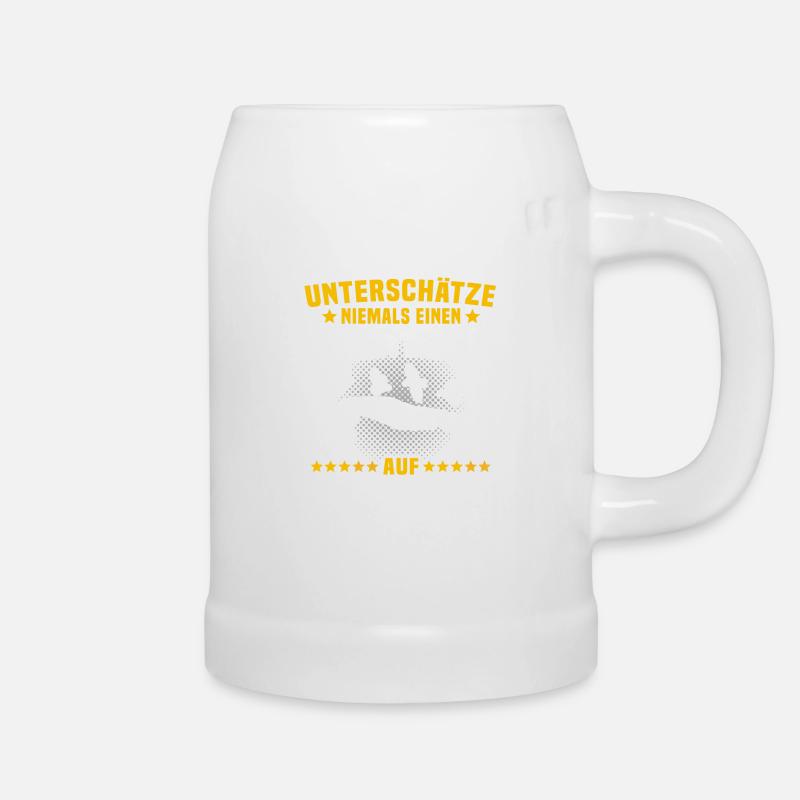 Wangerooge Sprüche Männer - Bierkrug - Weiß