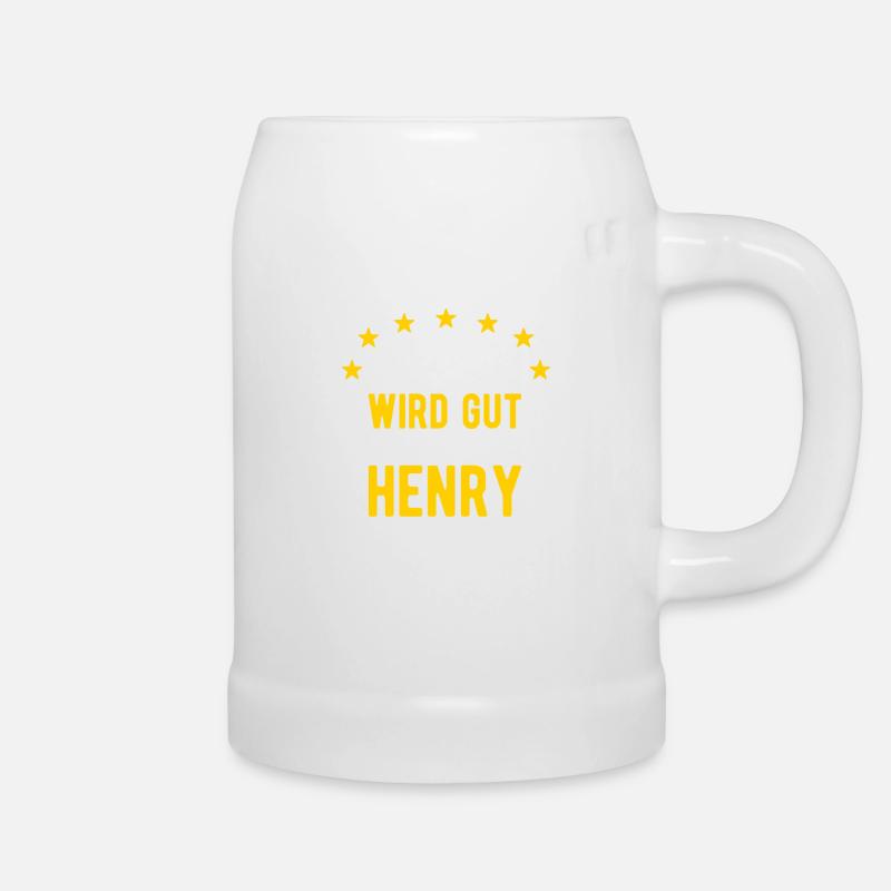 Henry - Alles wird gut jetzt kommt Henry - Bierkrug - Weiß