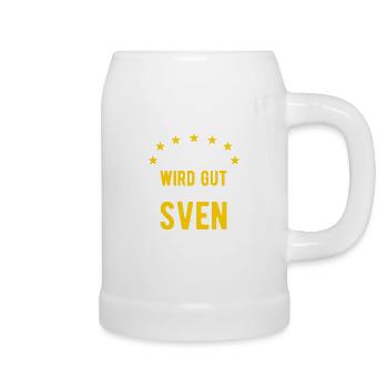 Sven - Alles wird gut jetzt kommt Sven - Bierkrug - Weiß - Rechts