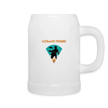 Retro Ultimate Frisbee - Chope en céramique - blanc - Droite
