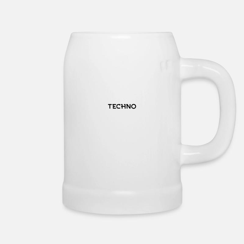 Techno Musique Croix - Chope en céramique - blanc