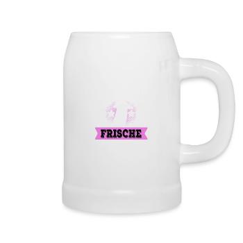 Sex Sprüche Schlucken Bettwäsche - Bierkrug - Weiß - Rechts