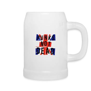 Punks not dead Punker Angleterre Royaume-Uni - Chope en céramique - blanc - Droite