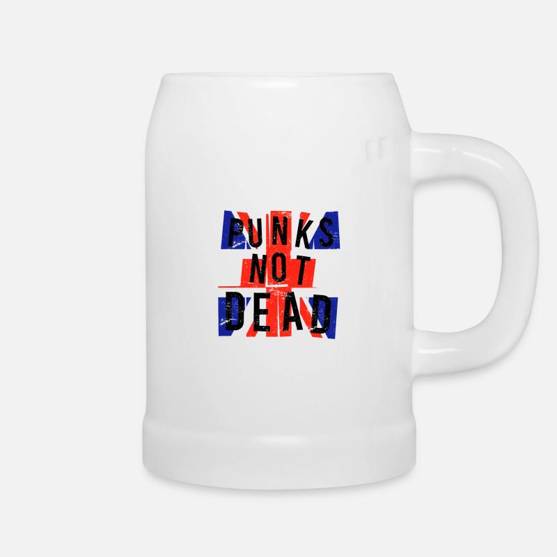 Punks not dead Punker England Großbritannien - Bierkrug - Weiß