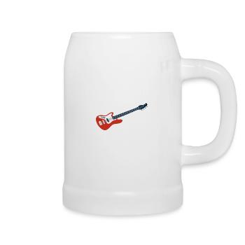 Rocker Rock musique basse guitare basse guitariste - Chope en céramique - blanc - Droite