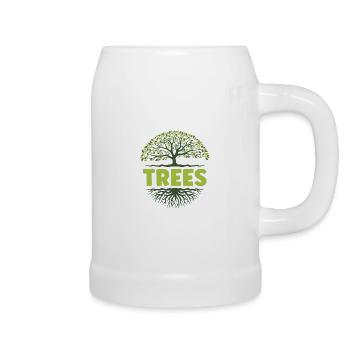 Je Veux Dans Les Arbres Plus Tard Escalade - Chope en céramique - blanc - Droite