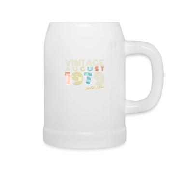 Vintage August 1979 Geschenkidee - Bierkrug - Weiß - Rechts