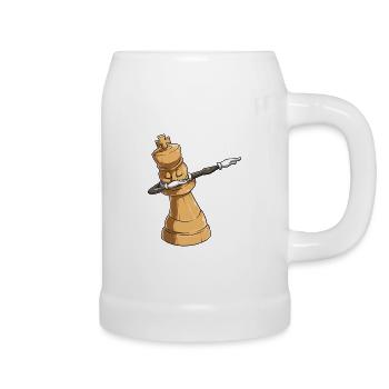 Le roi des échecs Dab Dabbing Danse - Chope en céramique - blanc - Droite