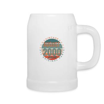 In August 2000 Vintage Gift Idea - Beer Mug - white - Right
