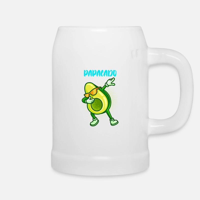 Papacado Werdender Papa Werdende Eltern Papa - Bierkrug - Weiß