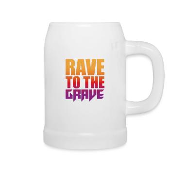 Rave To The Grave - Chope en céramique - blanc - Droite