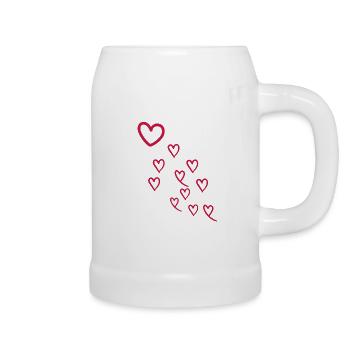 Heart - Beer Mug - white - Right