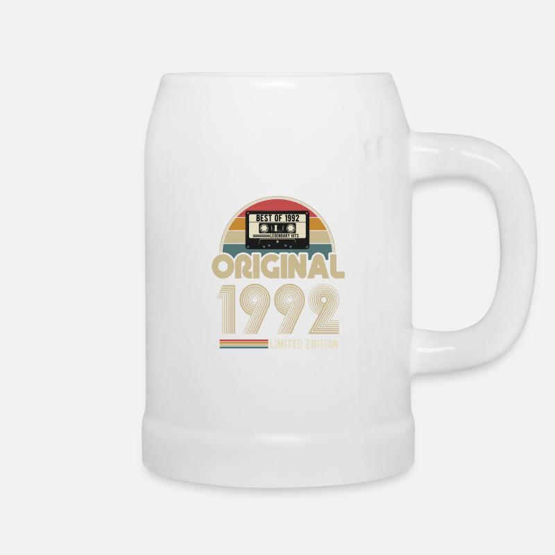 1992 Original Vintage Geburtstag Geschenk - Bierkrug - Weiß