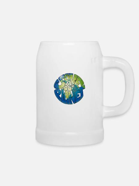 Naturschutz Umweltschutz Save the Planet Umwelt - Bierkrug - Weiß