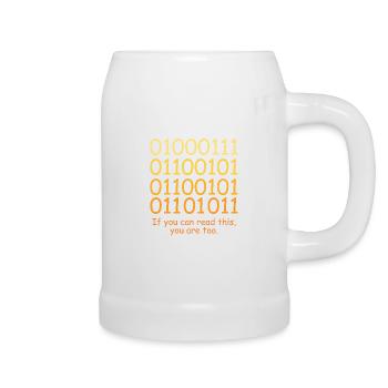 Conception de code binaire de code amusant pour les geeks nerds - Chope en céramique - blanc - Droite