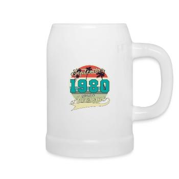 September 1980 Geschenkidee - Bierkrug - Weiß - Rechts