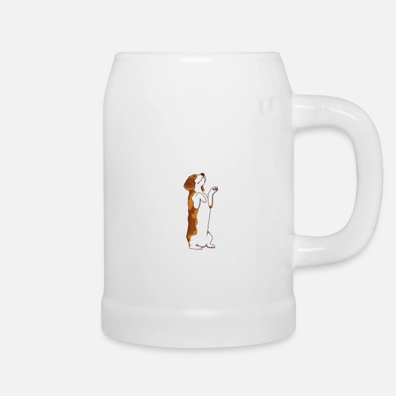 Anatomie eines Beagles Hundehalter Beagle - Bierkrug - Weiß