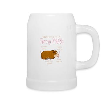 Anatomie d’un cobaye Furry Potato - Chope en céramique - blanc - Droite