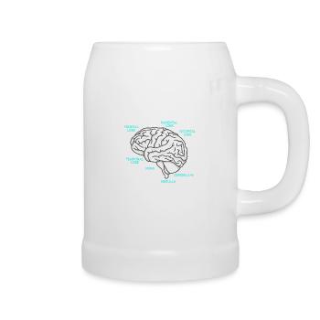 Anatomie eines Gehirns Medizin Student - Bierkrug - Weiß - Rechts