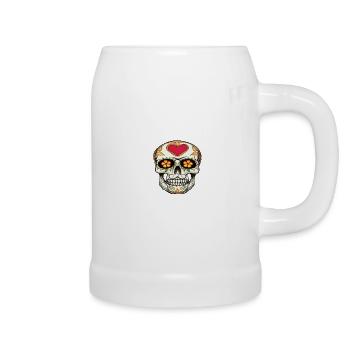 Dia De Los Muertos Day Of The Dead - Beer Mug - white - Right