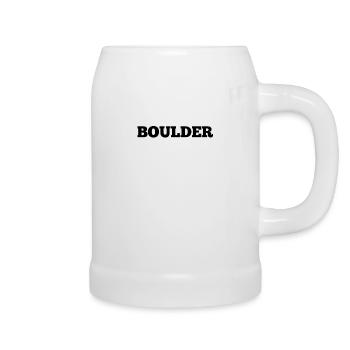 Boulder Klettersport Klettern Kletterhalle - Bierkrug - Weiß - Rechts