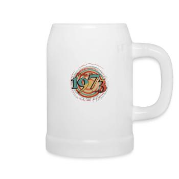 Born 1973 Vintage Gift - Beer Mug - white - Right