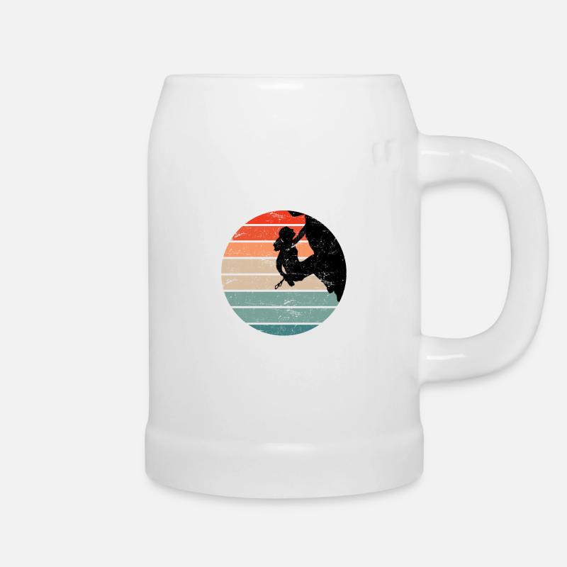 Climbing Rock Climbing Climbing Bouldering - Beer Mug - white
