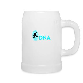 Boarder Snowboarder DNA Spruch Snowboard - Bierkrug - Weiß - Rechts