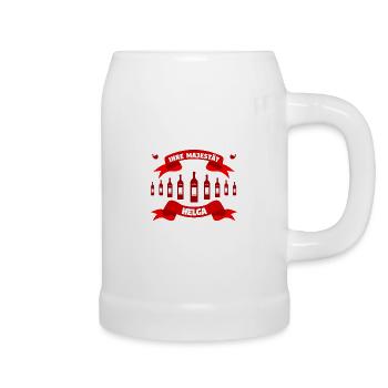 Helga - Wein her! Majestät Helga hat Durst! - Bierkrug - Weiß - Rechts