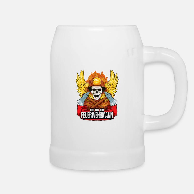 Feuerwehr Feuerwehrmann Brandbekämpfung - Bierkrug - Weiß