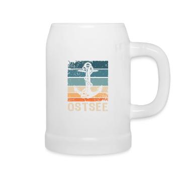 Ostsee Souvenir Ostseeküste - Bierkrug - Weiß - Rechts