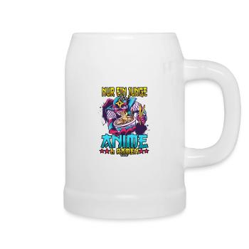 Nur ein Junge der Anime & Ramen liebt - Bierkrug - Weiß - Rechts
