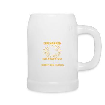 Bosseln Klootschiessen Majestät Boßeln Sprüche - Bierkrug - Weiß - Rechts