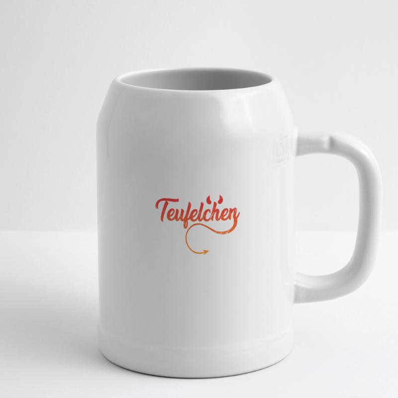 Teufel oder Engel Teufelchen Bierkrug
