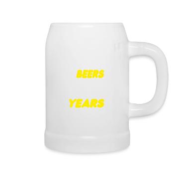 33 Geburtstag - Bierkrug - Weiß - Rechts