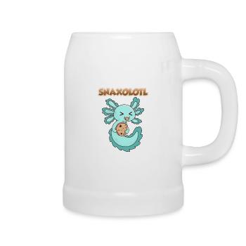 Snaxolotl Axolotl - Beer Mug - white - Right