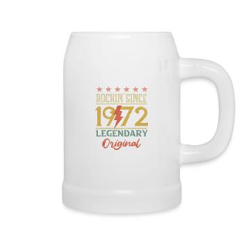Rockin depuis 1972 50 ans 50e anniversaire - Chope en céramique - blanc - Droite