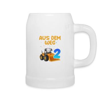 Aus dem Weg ich bin schon 2 Jahre 2. Geburtstag - Bierkrug - Weiß - Rechts