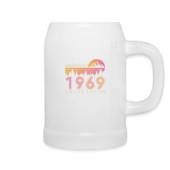 1969 In January Retro Locust - Beer Mug - white - Right